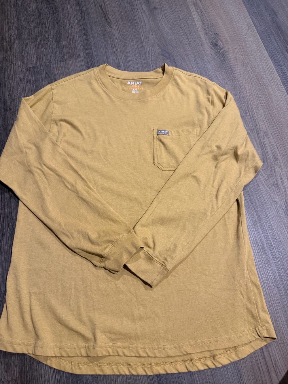 Ariat Rebar Women's Long Sleeve Pocket Tee - Mustard